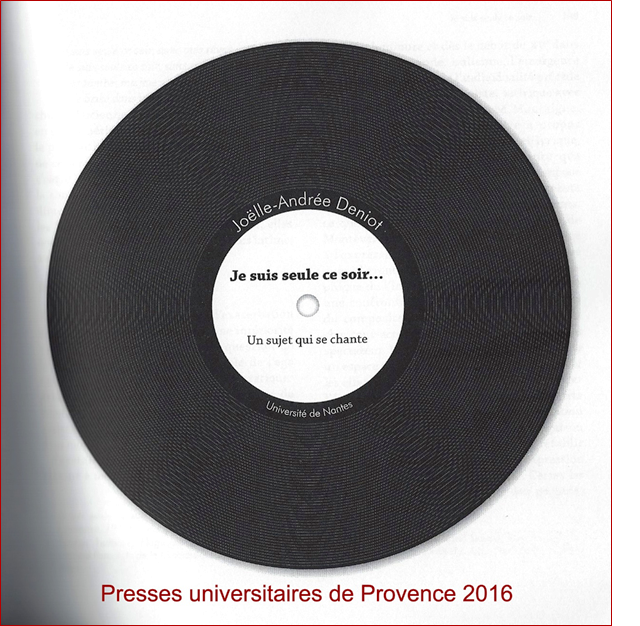Joëlle Deniot, article pour le colloque d'Aix